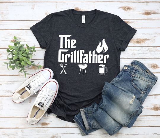 Gift For Dad, Dad Shirt, Best Dad Shirt, Daddy Tshirt, The Grillfather, BBQ T-shirt, Fathers Day Gift