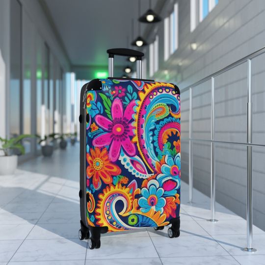Mexican Art Print | Matching Suitcases | Carry On Luggage | Rolling Luggage
