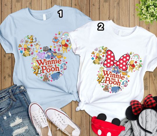 Disneyland Winnie The Pooh Shirt, Disneyland Couple Matching Shirt, Disneyland Family Shirt, Disneyworld Vacation Shirt, Pooh Bear Shirt