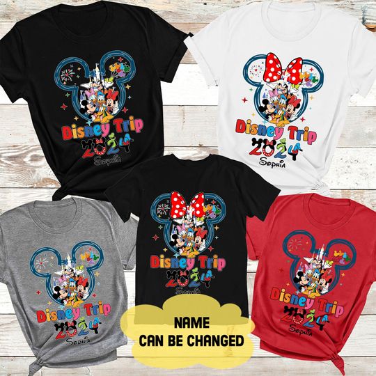 Custom Disneyland 2024 Family Vacation Shirt | Disneyworld 2024 Trip Shirt Family Vacation Shirt