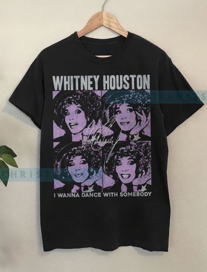 Whitney Houston vintage ,Shirt Whitney Houston World Tour, Whitney Houston Fan Gift