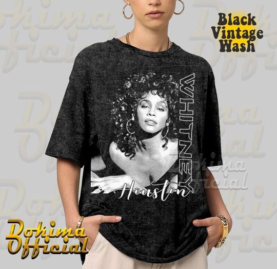Whitney Houston 90's Vintage Style T-shirt - Aaliyah Airbrush tee