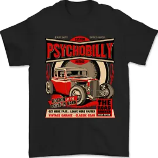 Psychobilly Hot Rod Unisex T-Shirt