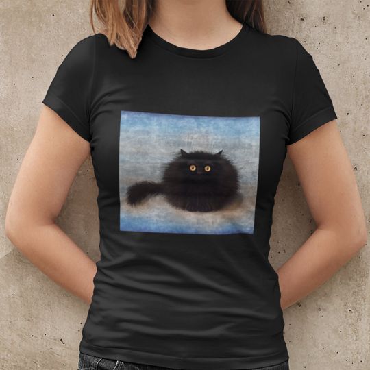 OREO Black Cat t-shirt, Cute Cat Shirt, Cat Shirt Women, Cat Print Shirt, Cat Lover Shirt, Cat Lover Gift,Gifts for Cat Lovers,Cat Mom Shirt