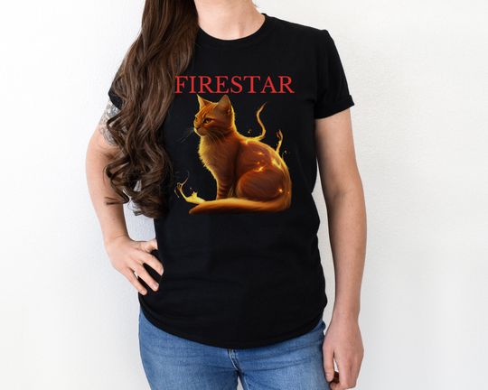 Warrior Cats - Firestar - Thunder Clan, Cats, Unisex Softstyle T-Shirt