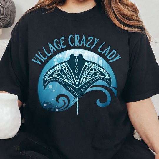 Vintage Moana Village Crazy Lady Disney T-shirt