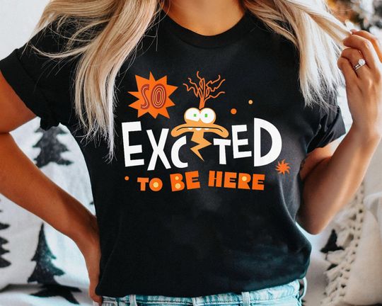 Inside Out Anxiety So Excited To Be Here Disney T-shirt