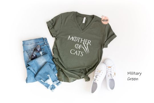 Mother of Cats T-Shirt - Game of Thrones Shirt - Mother of Cats Shirt - Cat Shirt - Cat Lovers Shirt - Gifts for Cat Owners - Cute Cat Shirt
