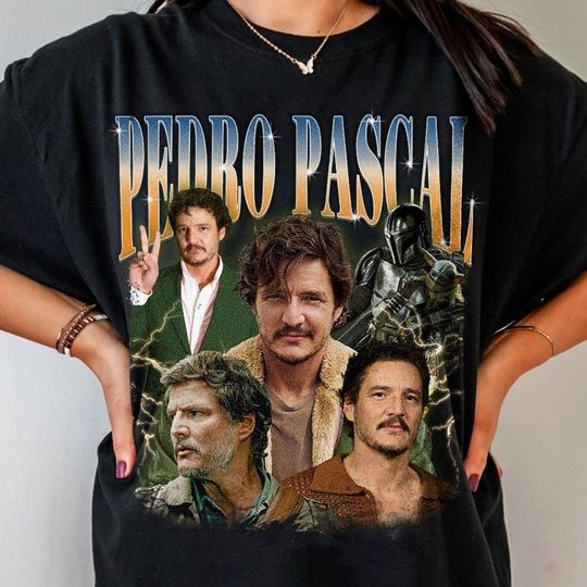 PEDRO PASCAL Shirt, Vintage Pedro Pascal Shirts, Narco Pedro Pascal Fans Gift