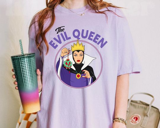 Retro Evil Queen Snow White And Seven Dwarfs Disney T-shirt