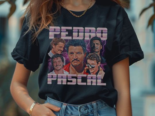 Pedro Pascal T-shirt Vintage Bootleg Retro Tee