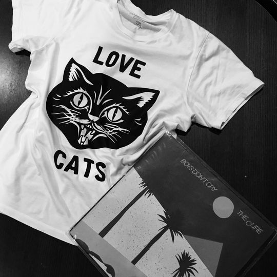 The Cure "Love Cats"  t shirt