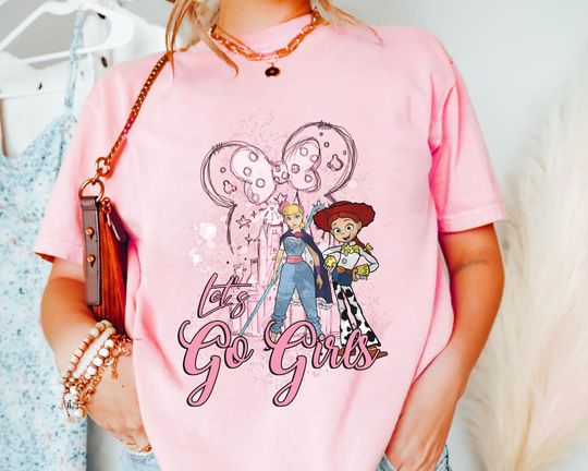 Bo Peep And Jessie Let's Go Girls Disney T-shirt