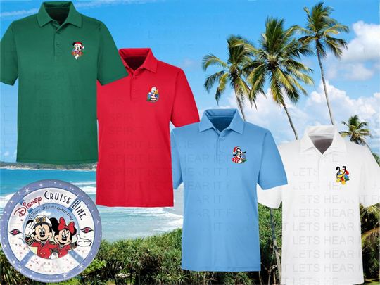 Disney Christmas Cruise Shirt, Performance Golf Polo, Gift for Him, Father''s day Gift