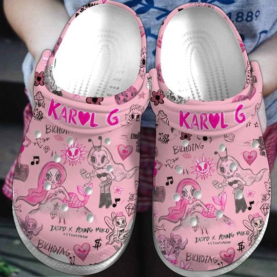 Cute Karol G Clogs Shoes, La Bichota Clogs Shoes