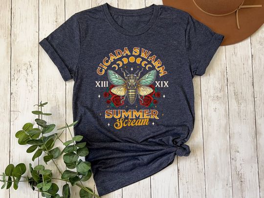 Cicada Concert Tour 2024 Year of the Cicadas Trendy Insects Lover Unisex T-Shirt