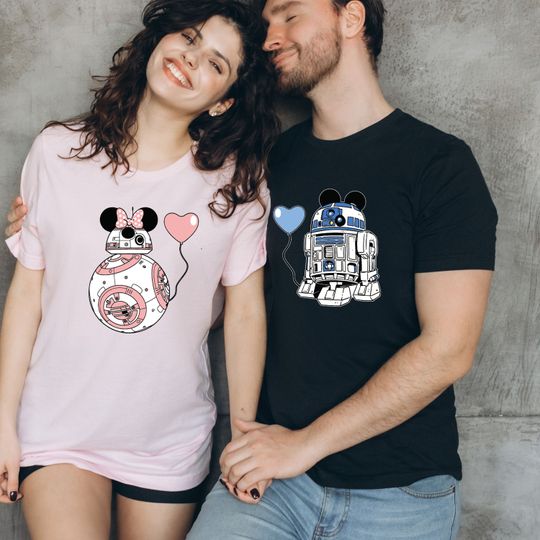 R2-D2 Star Wars Mickey And Minnie Shirt, Disney Family Matching Tee