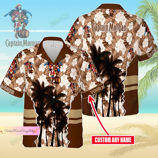 Custom Captain Morgan Hawaiian Shirt, Shirt For Men, Father's day gift