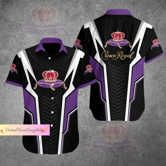 Crown Royal Button Shirt, Crown Royal Hawaiian Shirt, Shirt For Men, Father's day gift