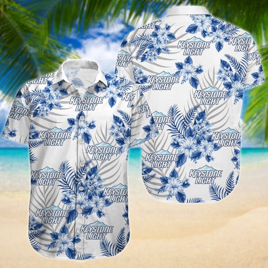 Keystone Light Hawaiian Shirts, Keystone Light Shirts, Hawaiian Shirt Men