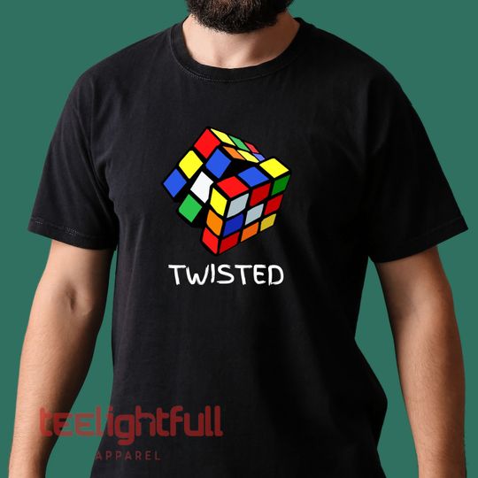 Twisted Rubic Cube Shirt,Big Bang Theory Rubic Shirt