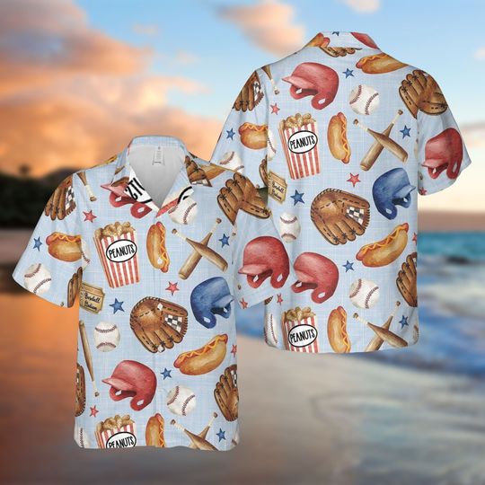 Hawaiian Beach Shirt, Summer Party Gift, 80s 90s Retro