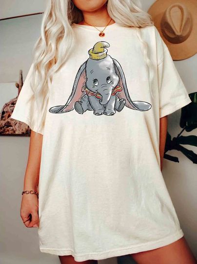 Disney Classic Dumbo Baby Elephant Portrait Retro T-shirt