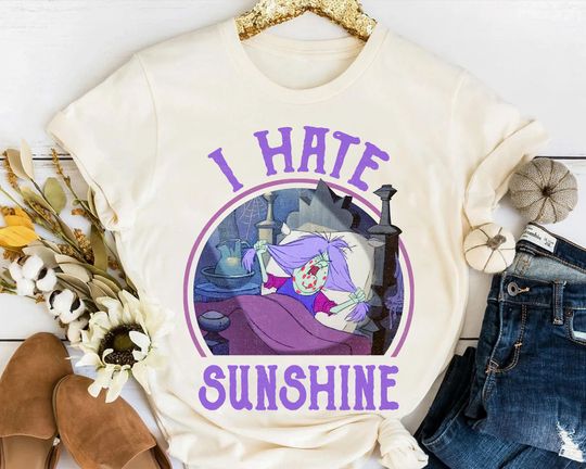 Disney Villains Mad Madam Mim I Hate Sunshine Retro Shirt
