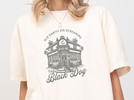 Old Habits Die Screaming | The Black Dog Graphic Shirt | Tortured Poets Department