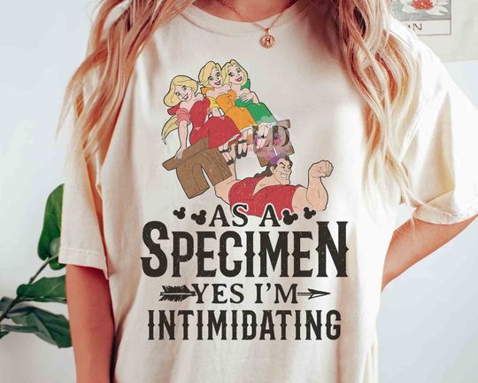 Gaston As a Specimen Yes I'm Intimidating Vintage T-shirt, Family Holiday Vacation