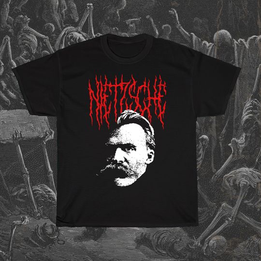 Friedrich Nietzsche Philosophy Gift for him, Misanthropy Nerdy Unisex T-Shirt