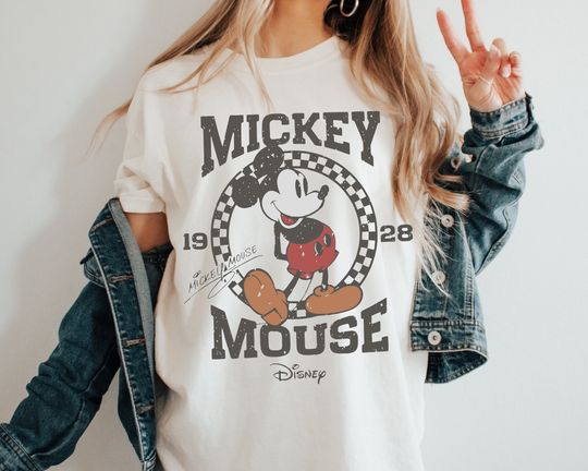Retro Mickey Mouse Shirt, Vintage Mickey Shirt, Disneyland Mickey Shirt