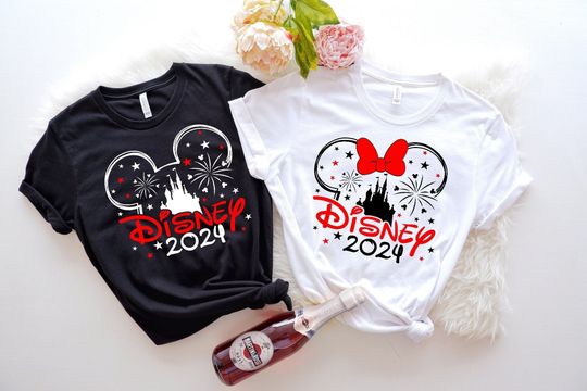 2024 Disney Family Vacation Shirts, Disney Castle 2024 Shirts, Family Matching Tshirt