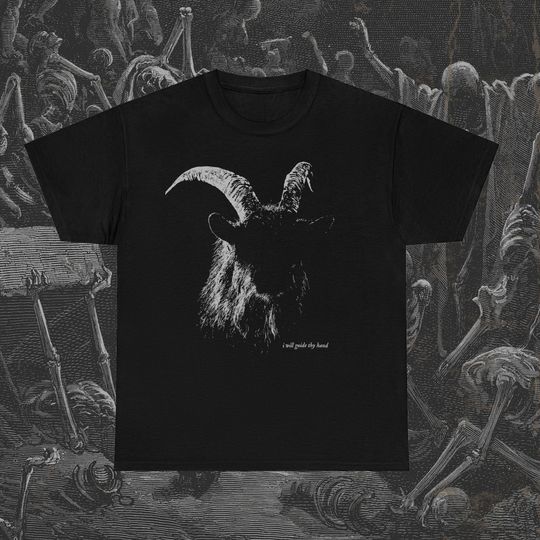 I Will Guide Thy Hand Black Phillip Live Deliciously Occult Goat Horror Folk T-Shirt