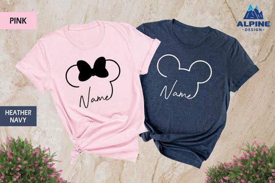 Personalized Disneyland Shirt, Customize Disney Trip T-shirt, Mickey Mouse With Name