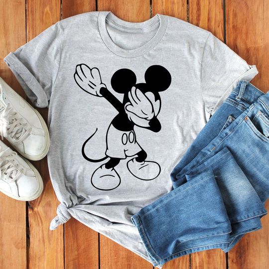 Disney Rock And Roll Shirt, Dabbing Mickey Shirt ,Mickey Ears, Disney Disneyland Shirt