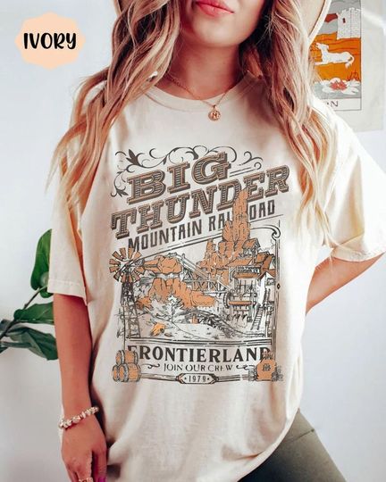 Disney Mickey and Friends Big Thunder Mountain Railroad Comfort Colors Shirt