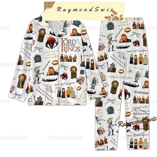 The Lord Of The Rings Pajamas Set, Lord Of The Rings Pajamas Pants, Legolas Pajamas