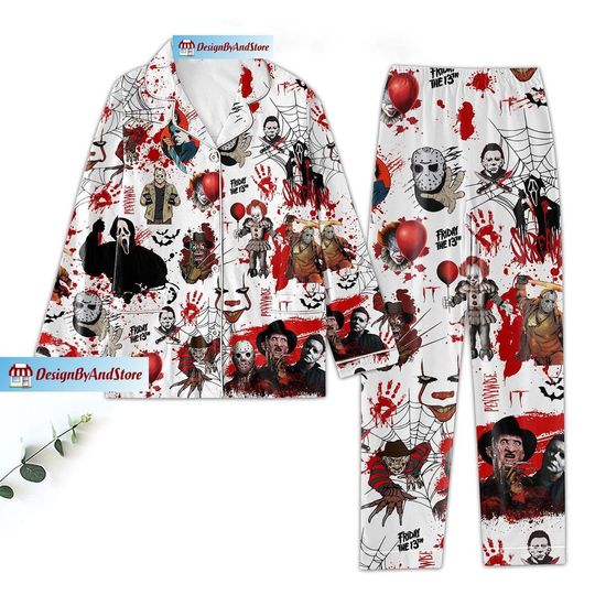 Horror Movie Pajamas, Horror Movie Pajamas Set