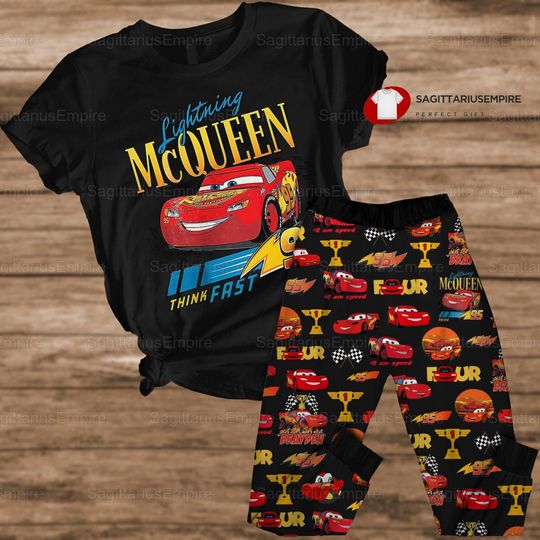 Mcqueen Pajamas Set, Mcqueen T-shirt, Mcqueen Pajamas