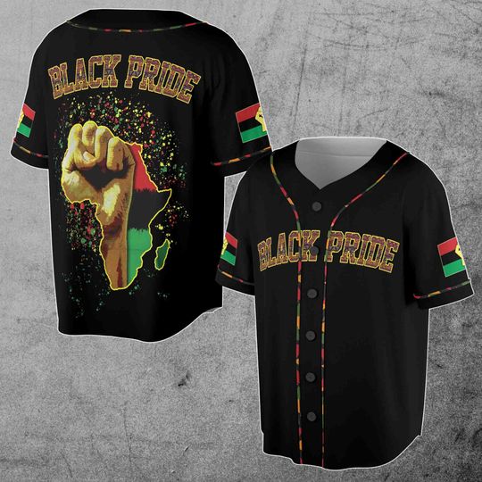 Black Pride Juneteenth Black Power American Baseball Jersey Shirt