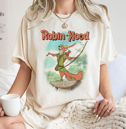 Vintage Disney Robin Hood Fox Shirt, Disneyland Trip Shirt