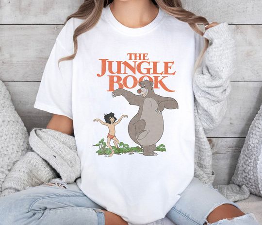 Vintage Disney The Jungle Book Mowgli & Baloo Dancing Shirt