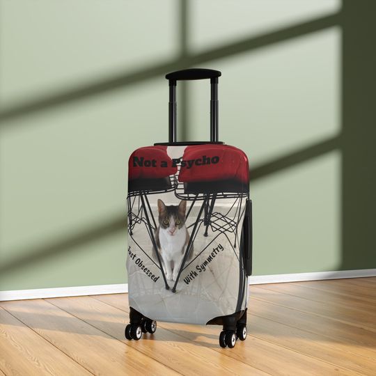 Cat Lover Luggage Cover, Gift For Cat Moms, Cat Dads, Mother's Day, Safe Luggage