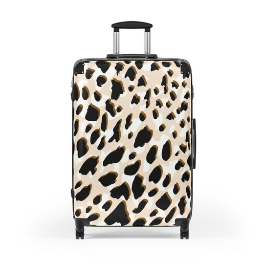 Leopard Cabin Luggage, Jungle Cat Design, Trendy Travel Carry on Suitcase