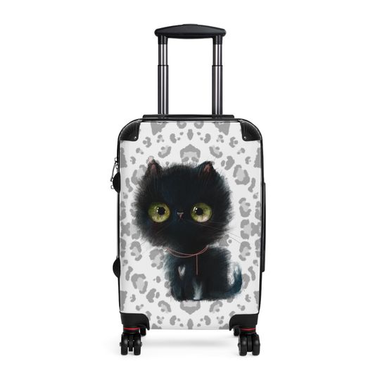 Cinder The Kitten Suitcase, Cat Themed Luggage, Kitten Inspired Travel Accessories
