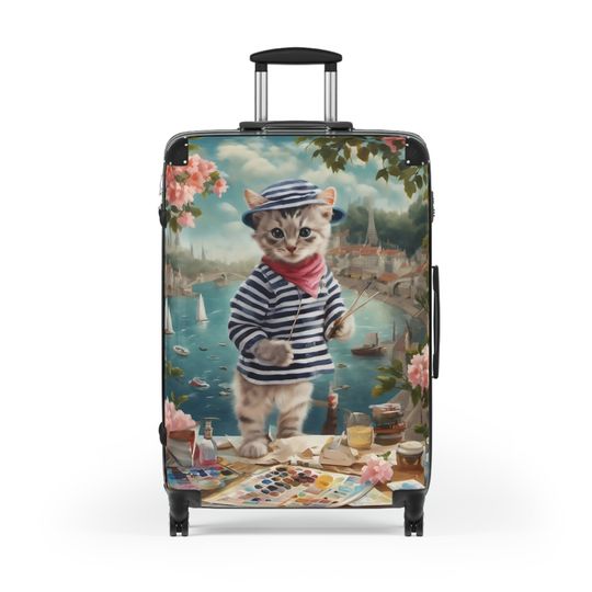 Artist Sailor Cat Suitcase