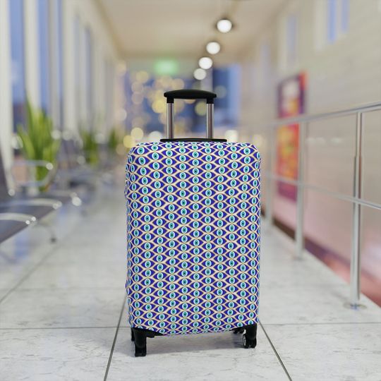Evil Eye Luggage Cover - Suitcase Protector for Travel | Travel Gifts