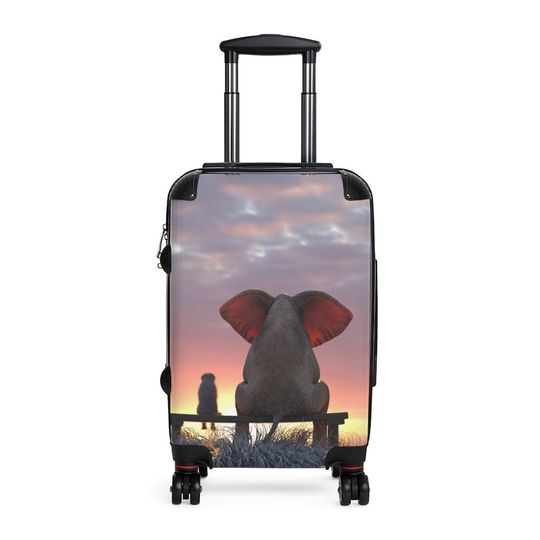 Friends Watching the Sunset Cabin Suitcase / Elephant and Meerkat Suitcase