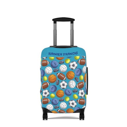 Kids Luggage Cover, Personalized Sports Fan Luggage Cover